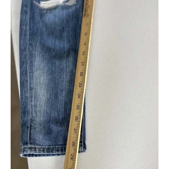 White House Black Market Jeans Womens The Girlfriend Soft Denim Light Distressed - Picture 12 of 12